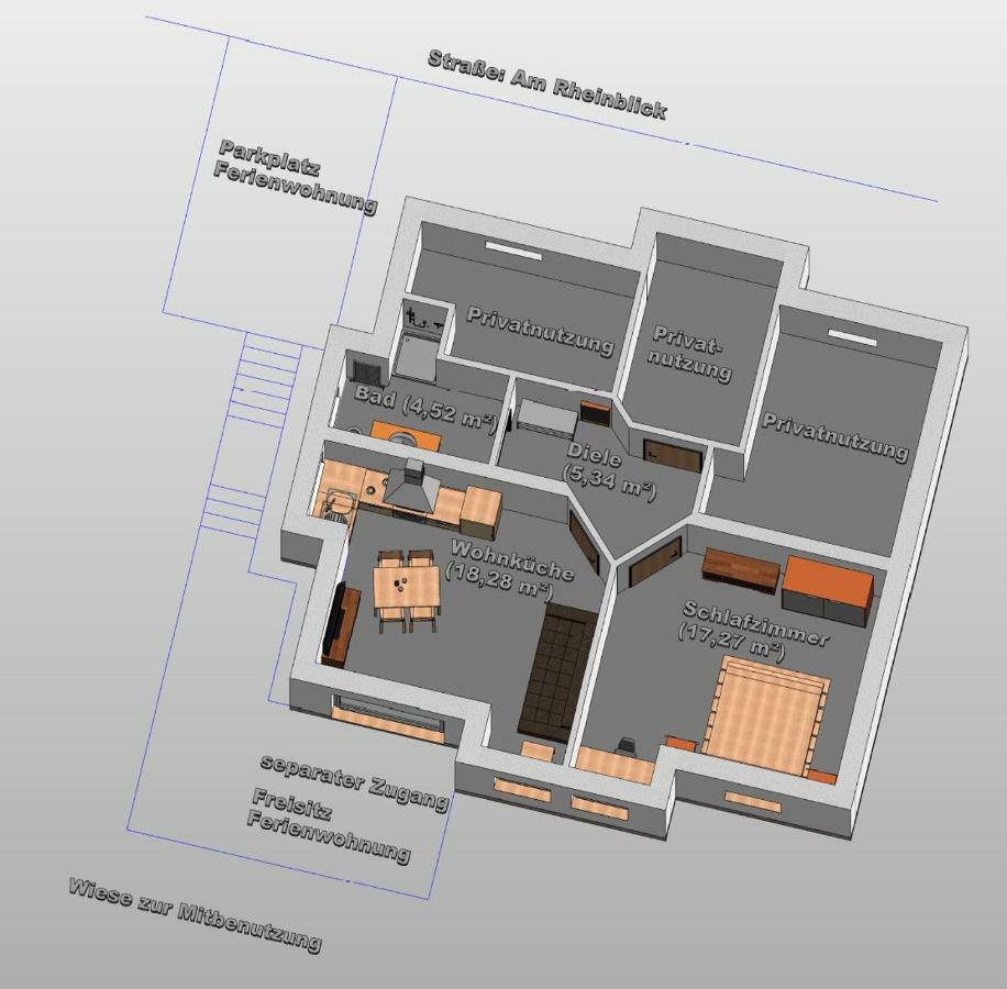 Ferienwohnung 554 - Urbar, vis-á-vis der Loreley Urbar  Exterior foto